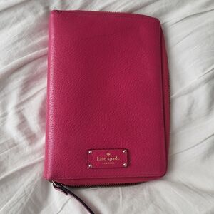 Kate Spade 2017 Wellesley Pink Leather Planner/Agenda, Nearly Vintage